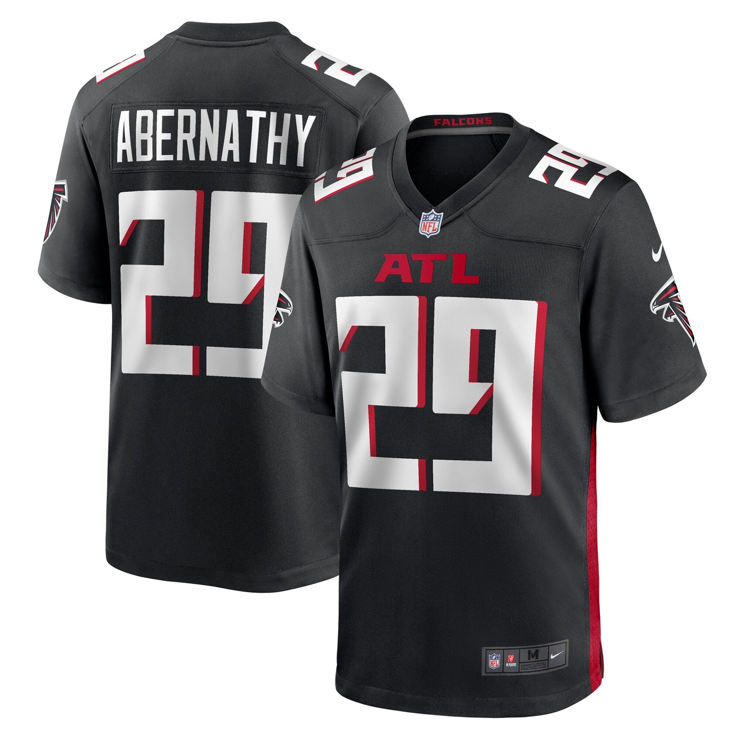 Micah Abernathy Atlanta Falcons Nike Team Game Jersey - Black