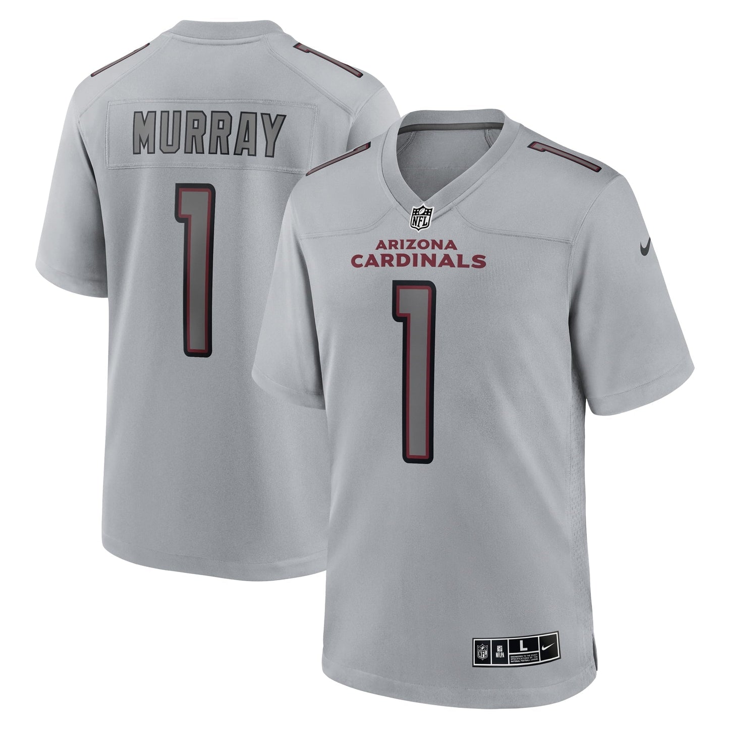 Men's Nike Kyler Murray Gray Arizona Cardinals Atmosphere Fashion Game Jersey