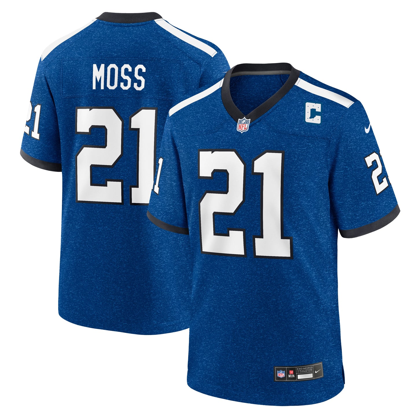 Zack Moss Indianapolis Colts Nike Indiana Nights Alternate Game Jersey - Royal