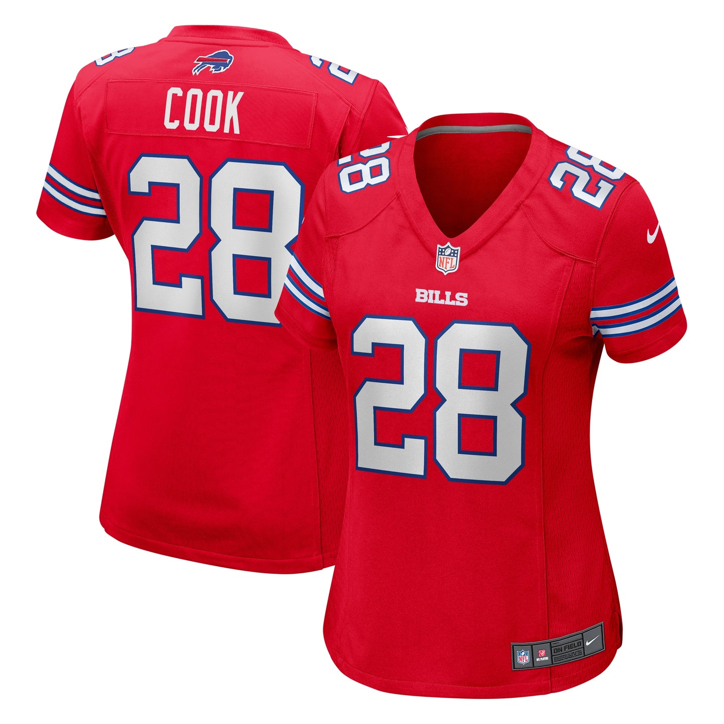 James Cook Buffalo Bills Nike Women's Player Jersey - Red