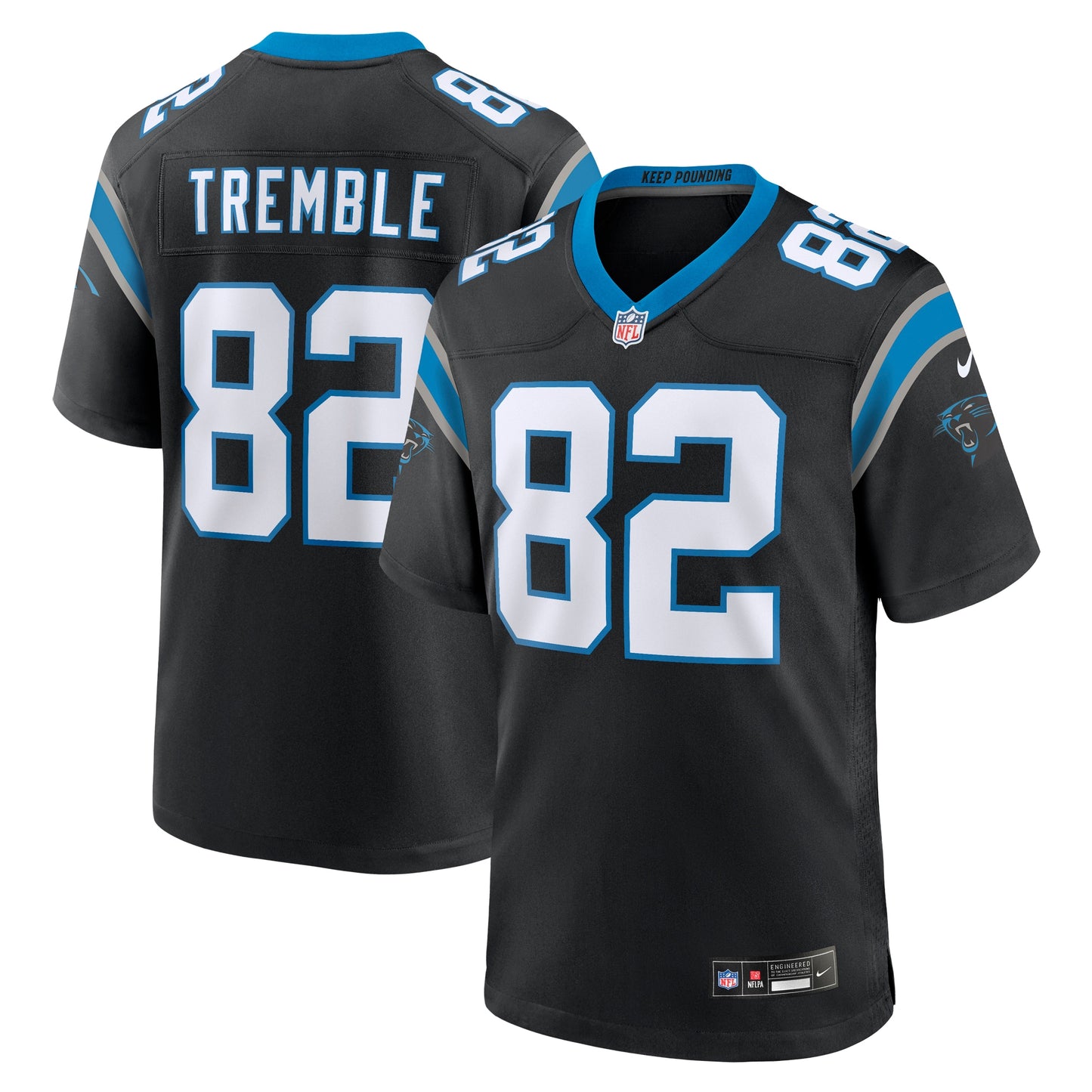 Tommy Tremble Carolina Panthers Nike Team Game Jersey - Black