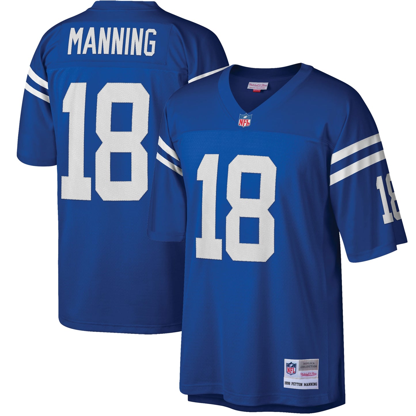 Peyton Manning Indianapolis Colts Mitchell & Ness Big & Tall 1998 Retired Player Replica Jersey - Royal