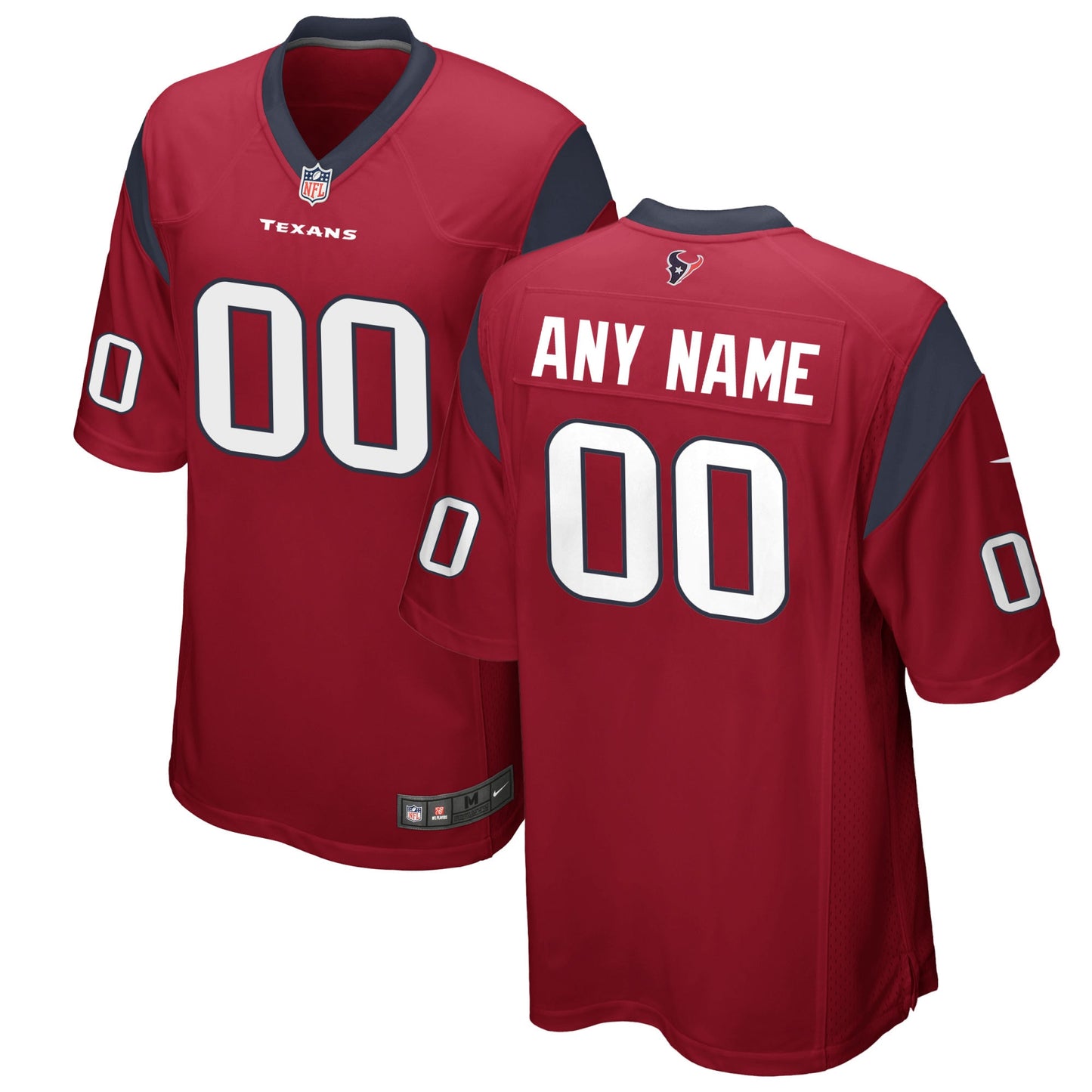 Houston Texans Nike Alternate Custom Game Jersey - Red