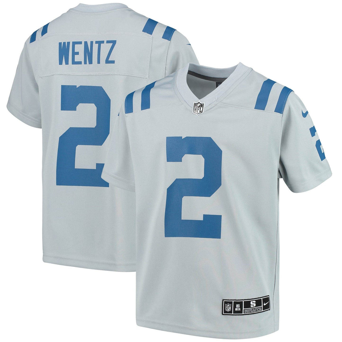 Carson Wentz Indianapolis Colts Nike Youth Inverted Team Game Jersey - Gray