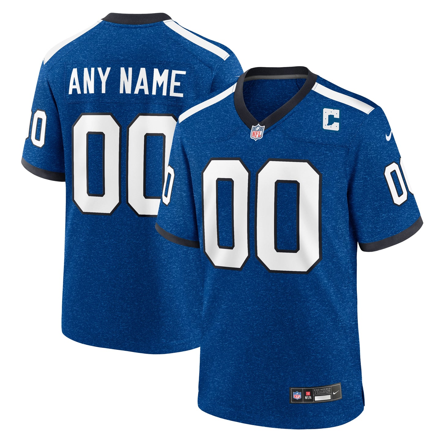 Indiana Nights Indianapolis Colts Nike Alternate Custom Game Jersey - Blue