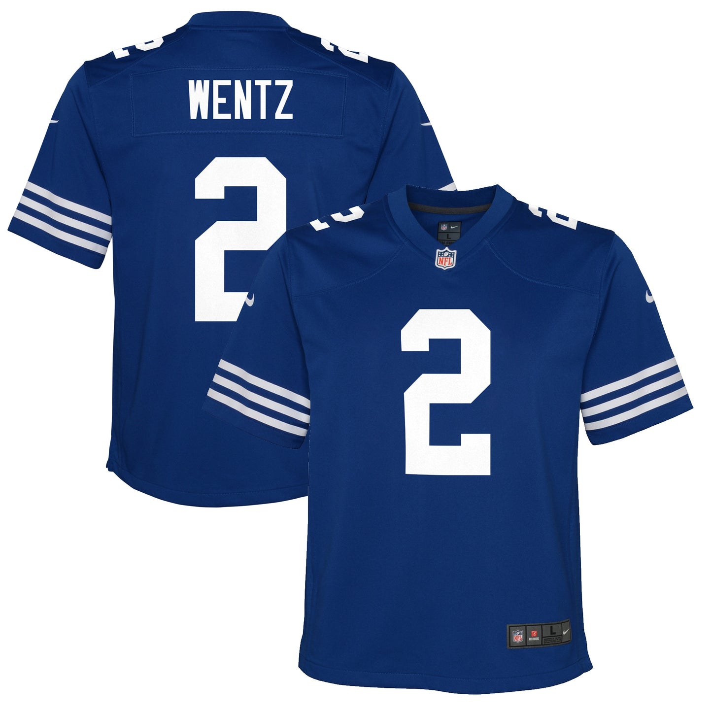 Carson Wentz Indianapolis Colts Nike Youth Alternate Game Jersey - Royal